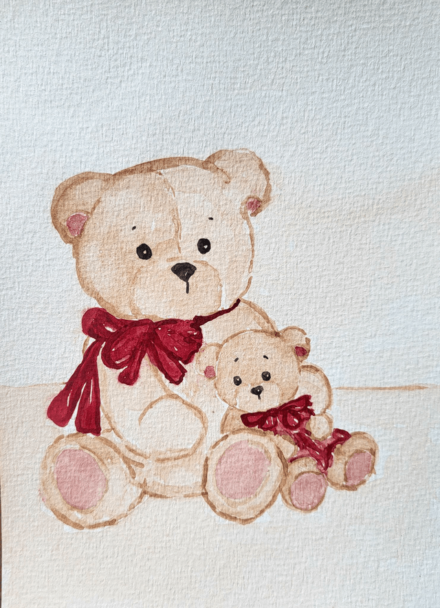 Les deux ours mignons 
