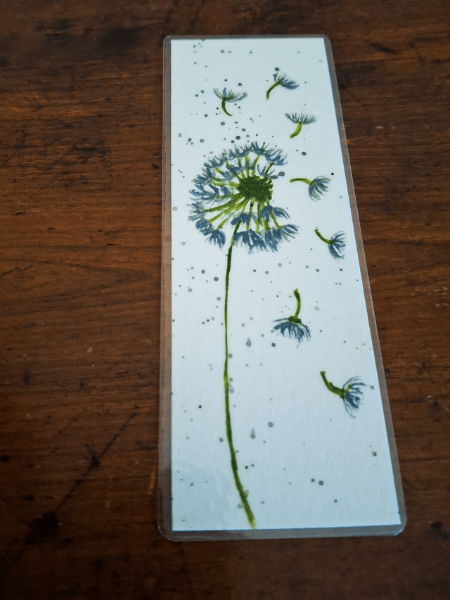 Un marque-page fleur de pissenlit 