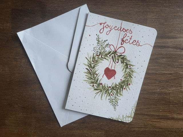 Carte de voeux joyeux Noël