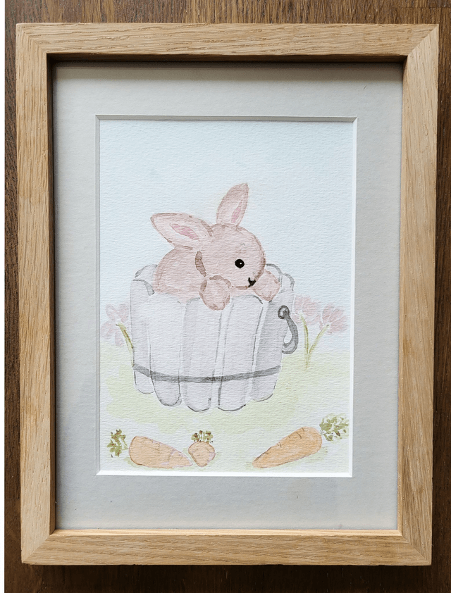 Le petit lapin et ses carottes 