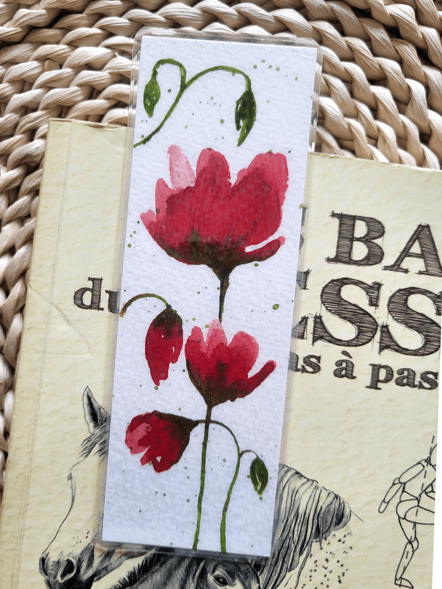 Le marque-page coquelicot 