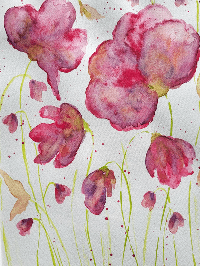 Les fleurs roses