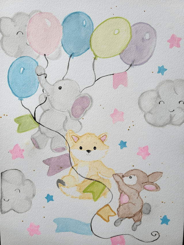 L'éléphant, le renard, le lapin