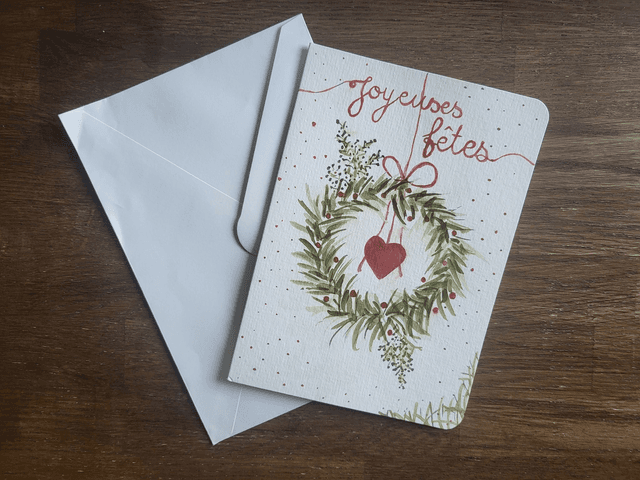 Carte de voeux joyeux Noël