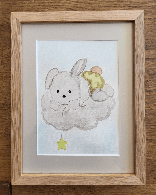 Lapin sur son nuage