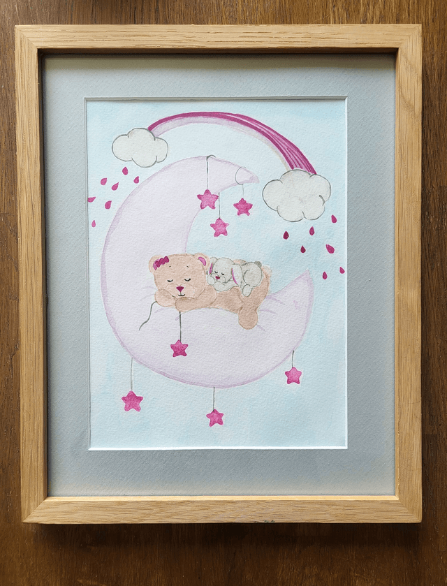 Ces deux petits animaux sur la lune 