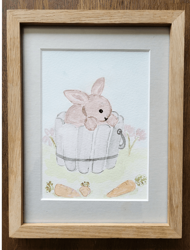 Le petit lapin et ses carottes 