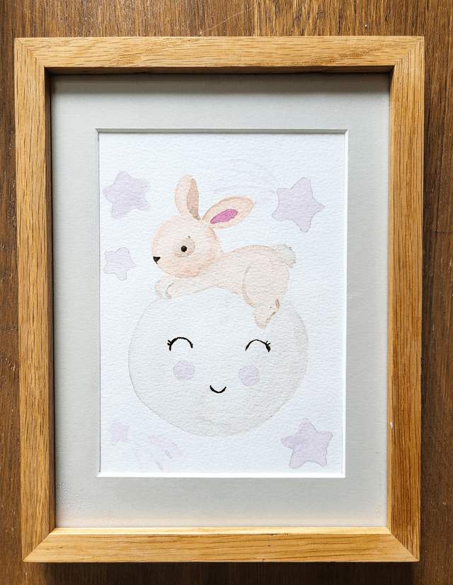 Lapin sur la lune
