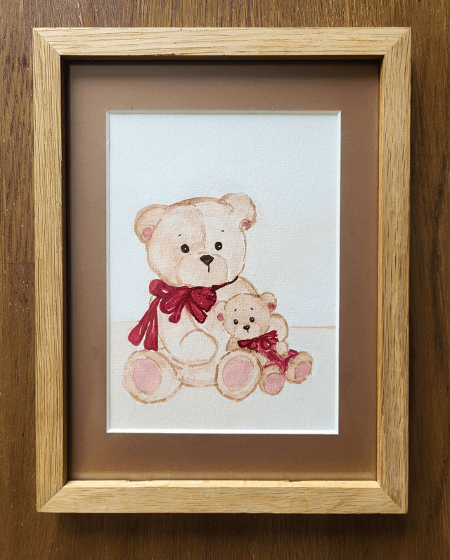 Les deux ours mignons 