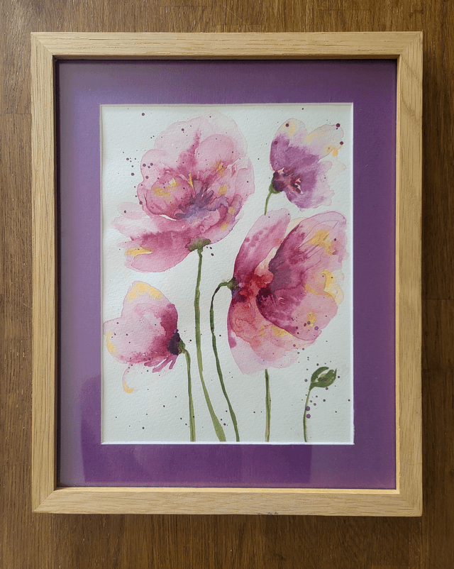 Les coquelicots violets 