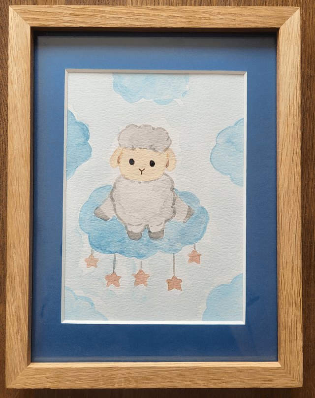 Le petit mouton sur son nuage